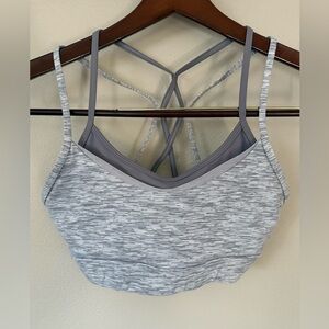 ZYIA Gray Strappy Women's Sports Bra